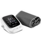 Side view of Etekcity Blood Pressure Monitor and arm cuff 