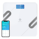 Etekcity Smart Fitness Scale with VeSync app on smartphone