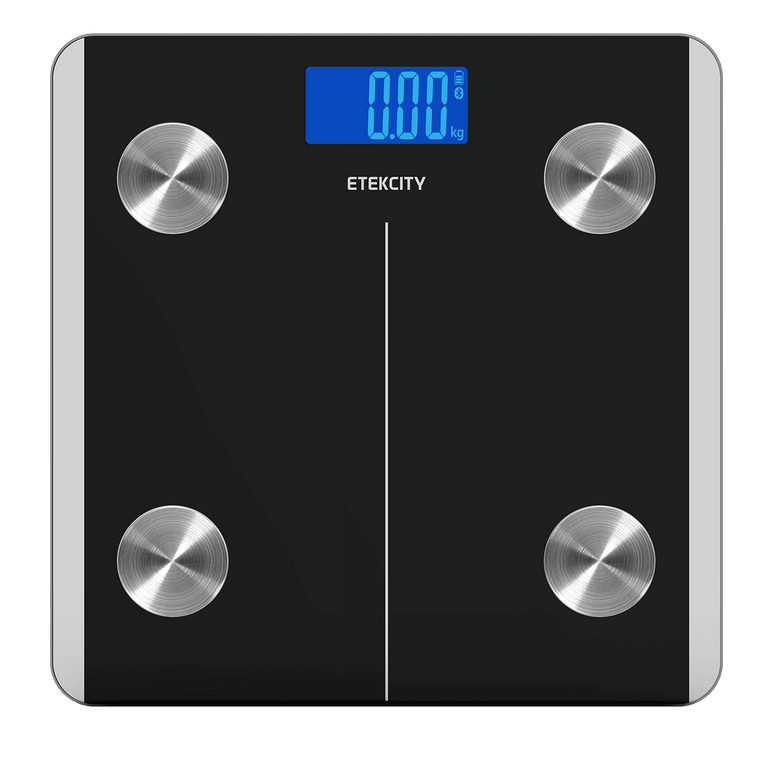 ESF93 Smart Fitness Scale - Etekcity Smart Fitness Scale with VeSync app on smartphone