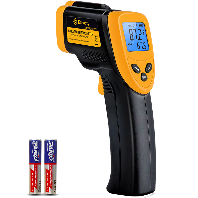 Lasergrip 774 Upgrade Infrared Thermometer - Etekcity Infrared Thermometer with 2 AAA batteries