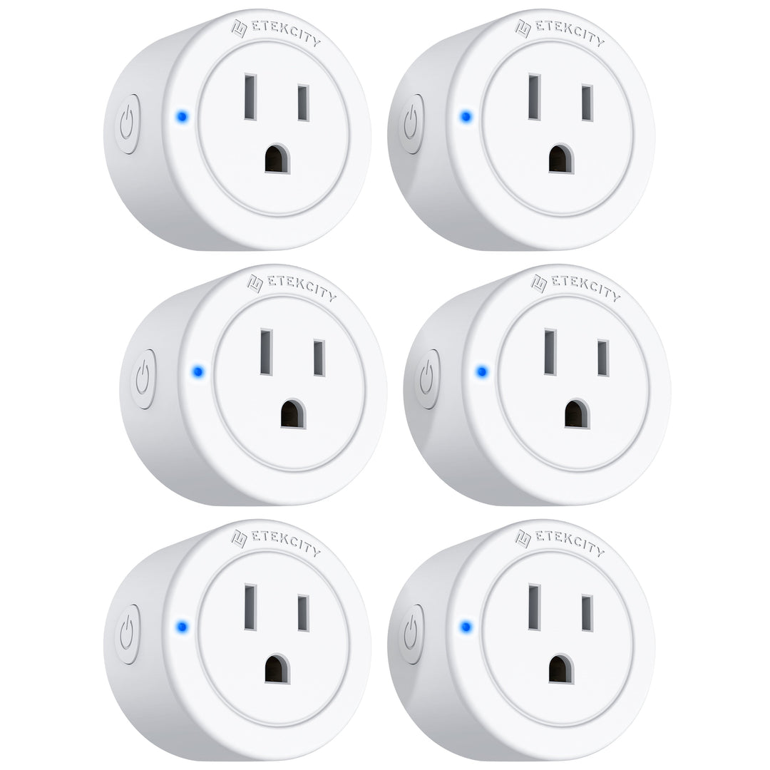 6 pack of Etekcity Voltson Mini Smart Wi-Fi Outlet Plug