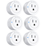 6 pack of Etekcity Voltson Mini Smart Wi-Fi Outlet Plug 