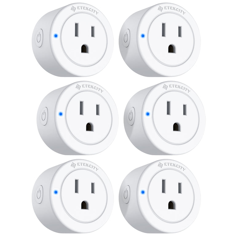 Voltson Mini Smart WiFi Outlet Plug (10A) - 6 pack of Etekcity Voltson Mini Smart Wi-Fi Outlet Plug