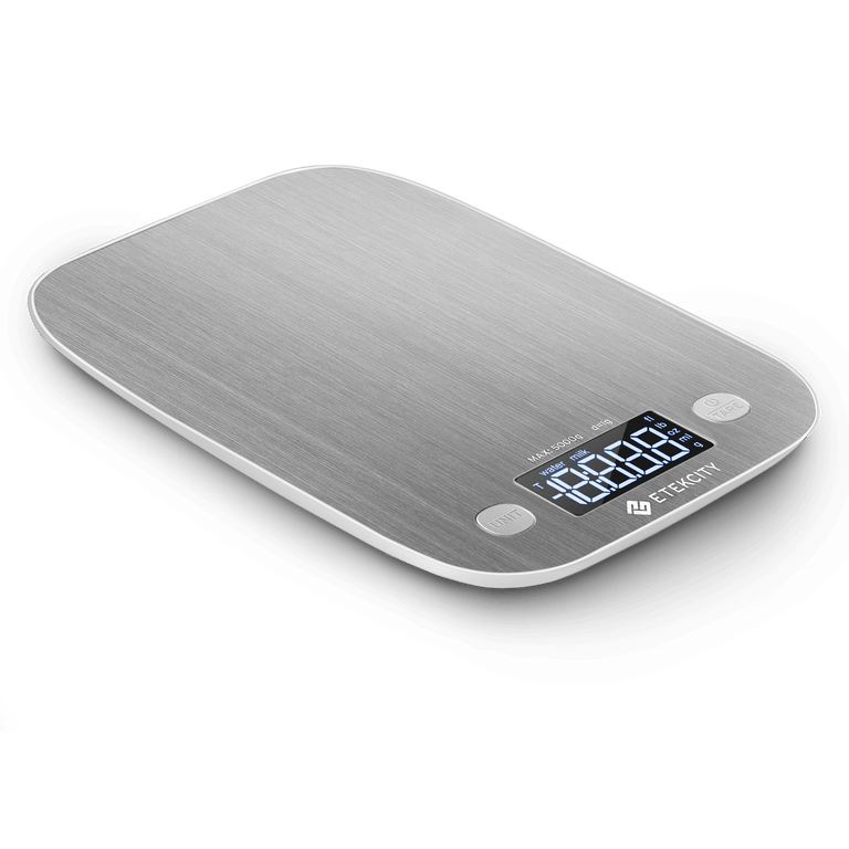 EK7090 Digital Kitchen Scale - Angled view of Etekcity Digital Kitchen Scale