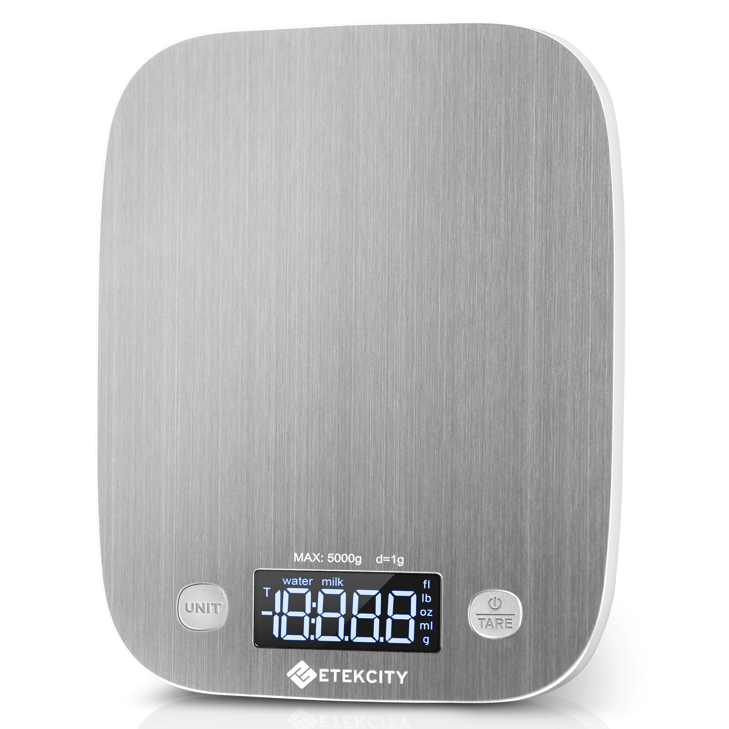 Etekcity 0.1g Food Scale, Bowl, Digital Grams and Ounces for Weight Loss, Dieting, Baking, Cooking, and Meal Prep, 11lb/5kg, Stainless Steel