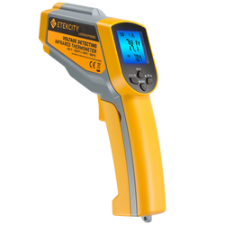 Lasergrip 1025D Voltage Detecting Infrared Thermometer - Angled view of Etekcity Voltage Detecting Infrared Thermometer 