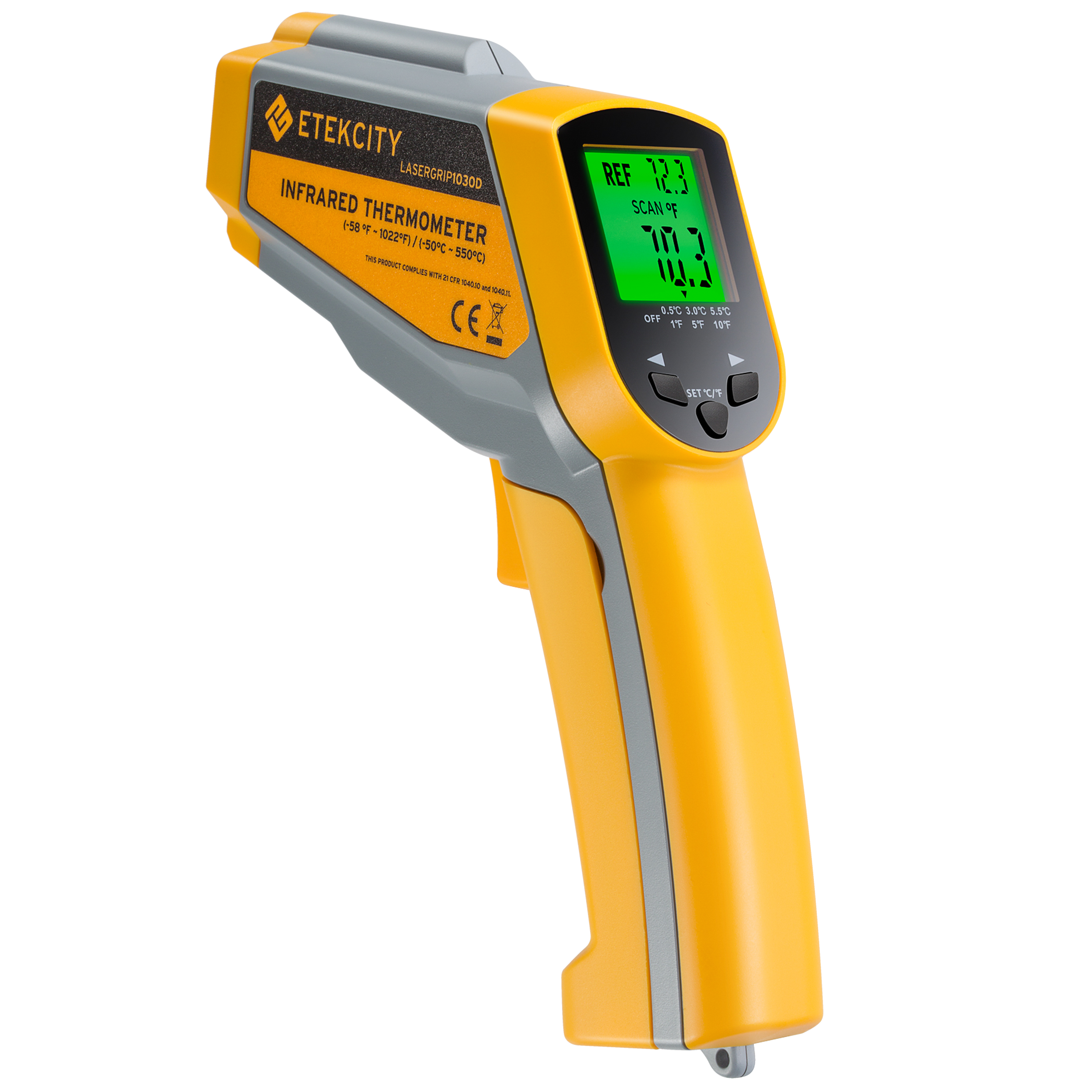 Etekcity Infrared Thermometer 774, Digital Temperature Gun for Cooking, Non  Contact Electric Laser 