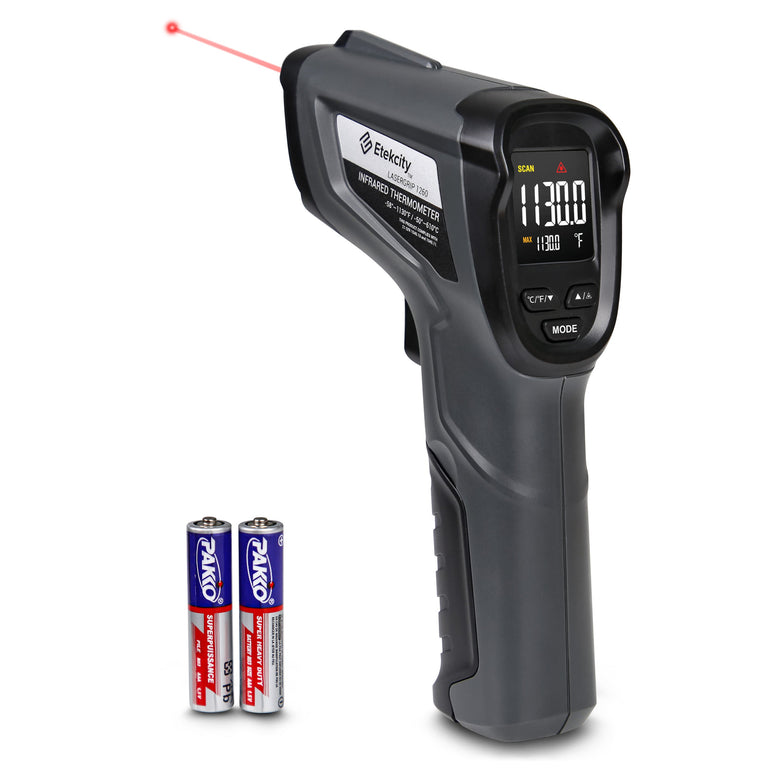 Lasergrip 1260 Infrared Thermometer - Etekcity Infrared Thermometer with 2 AAA batteries