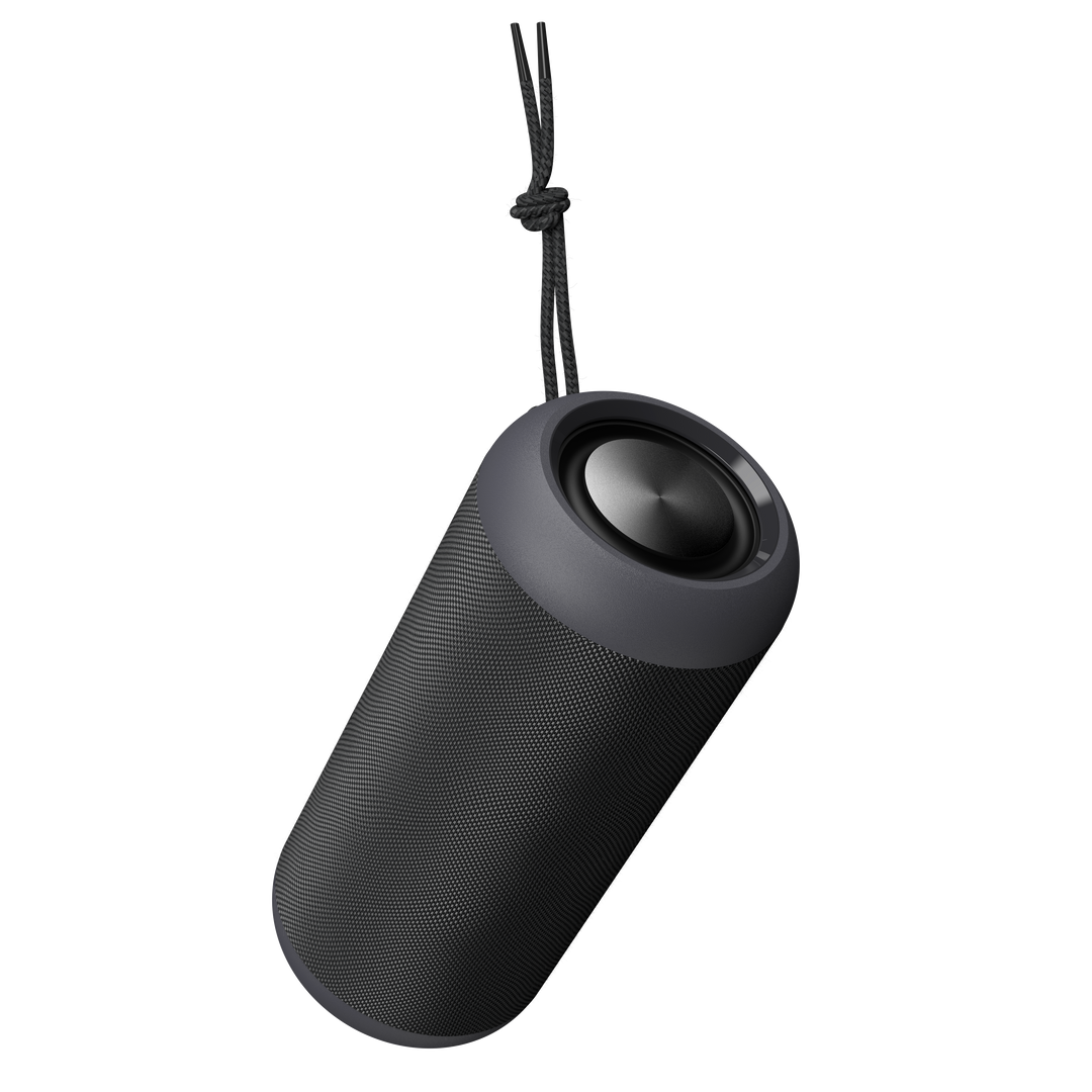 Etekcity VivaSound™ Portable Bluetooth® Speaker hanging from a keychain