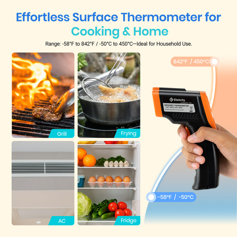 Lasergrip 774 Upgrade Infrared Thermometer - Orange