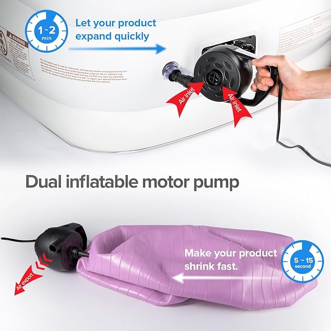 Air Pump Quick-Fill Perfect Inflator/Deflator Pump