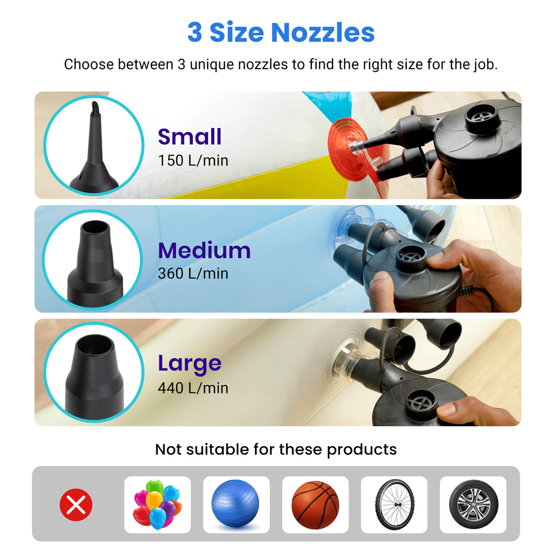 Air Pump Quick-Fill Perfect Inflator/Deflator Pump