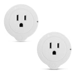 2 Etekcity Voltson Smart Wi-Fi Outlet plugged into a wall 