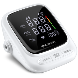 EBP-UA5 Blood Pressure Monitor - Side view of Etekcity Blood Pressure Monitor 