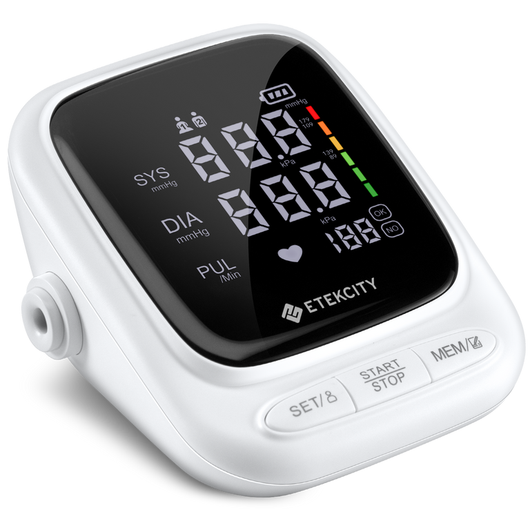 Side view of Etekcity Blood Pressure Monitor 