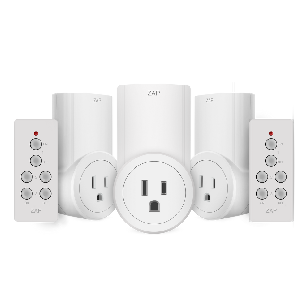 Etekcity Remote Outlet Switch (3 Outlets, 2 Remotes)