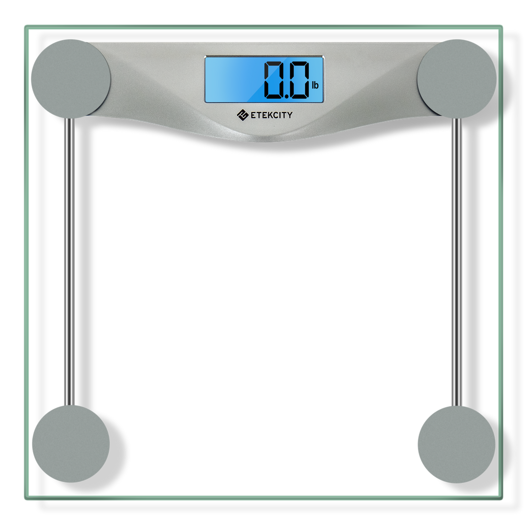Etekcity Digital Body Weight Bathroom Scale with Step-On Technology, 400  Lb, Silver