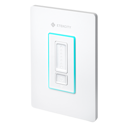 ESWD16 Smart WiFi Dimmer Switch - Angled view of Etekcity Smart Wi-Fi Dimmer Switch 