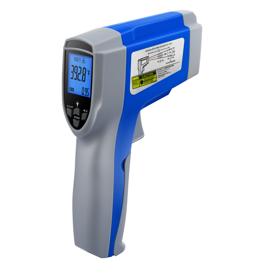 Digital Infrared Thermometer Laser Temperature Meter Non-contact 800 Degree  Or 1472Fahrenheit Pyrometer IR Termometro Color LCD(T400) 