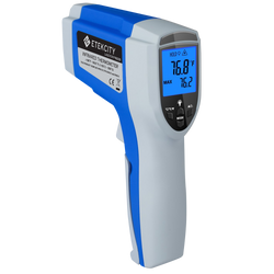 Lasergrip 1022D Infrared Thermometer - Angled view of Etekcity Infrared Thermometer 