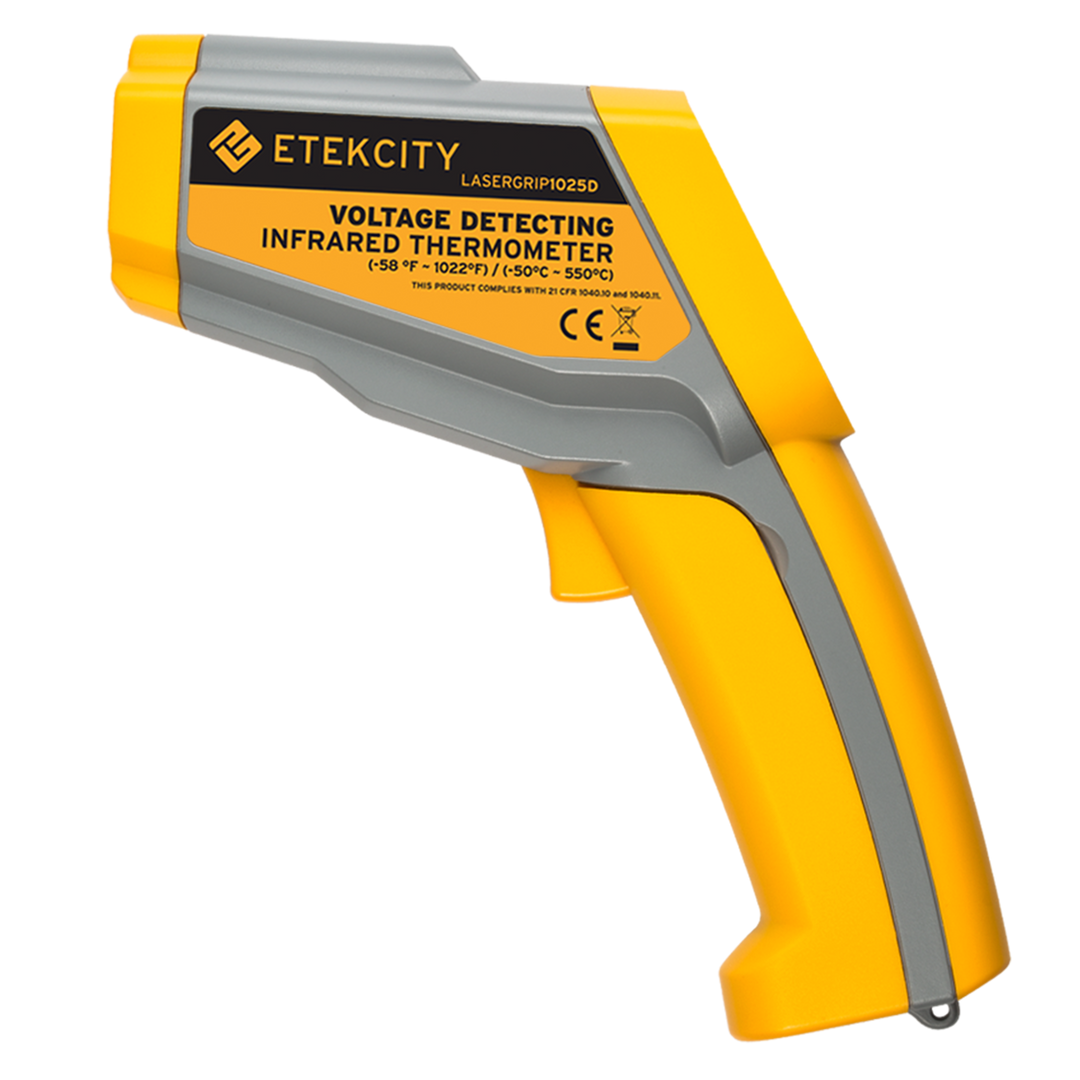 Side view of Etekcity Voltage Detecting Infrared Thermometer 