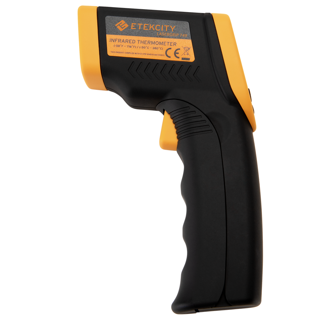 Etekcity Lasergrip 774 Non-Contact Infrared Digital Gun Thermometer -  Black/Yellow for sale online