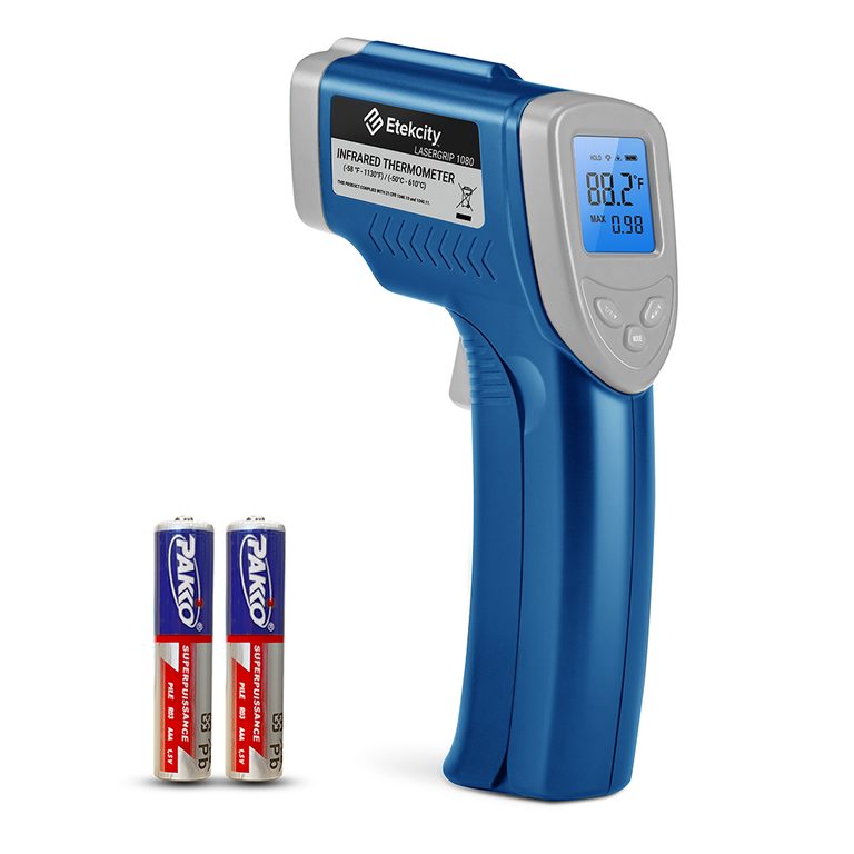 Etekcity Infrared Thermometer in blue and gray 
